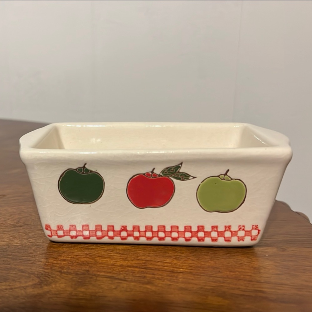 Nantucket Mini Apple Design Load Pan Ceramic Kitchen Container